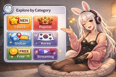 최신 · 인기 · 한국 · 해외 · 무료 · 스트리밍을 한눈에